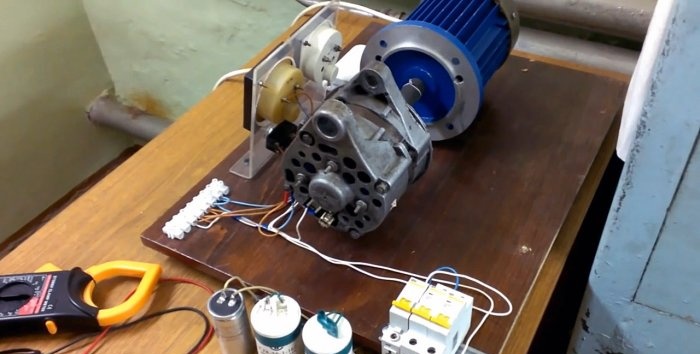 Избор на работен кондензатор за трифазен електродвигател