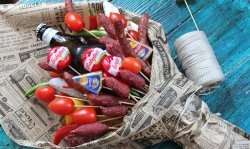 Bouquet para sa isang lalaki "Beer happiness"