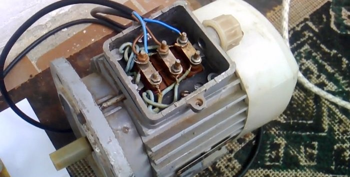 Spouštění třífázového motoru z jednofázové sítě bez kondenzátoru