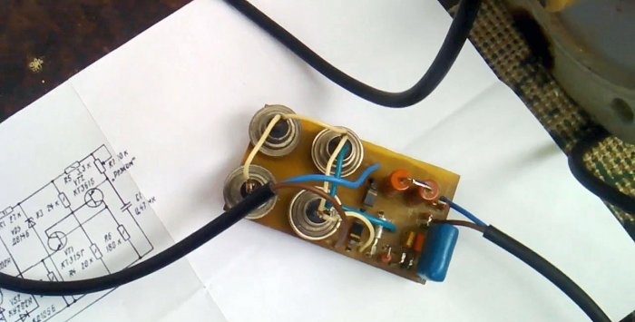 Spouštění třífázového motoru z jednofázové sítě bez kondenzátoru