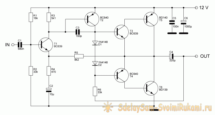 Transistor lydforstærker