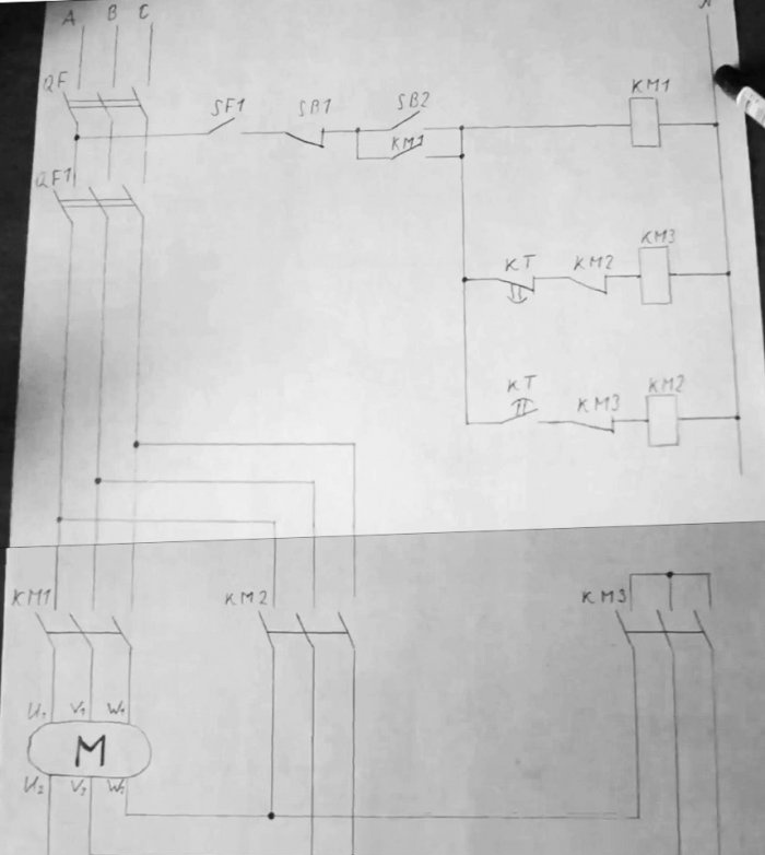 How to connect a star-delta motor