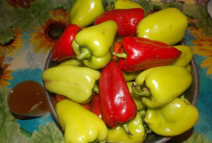 Baked peppers for the winter