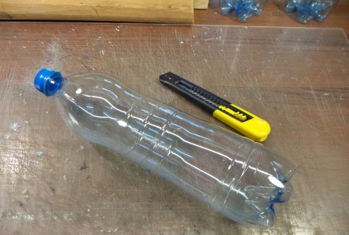 Schrumpfbündel aus Plastikflaschen