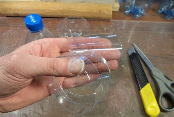 Heat shrink bundles from plastic bottles