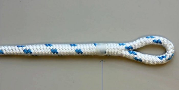 How to make a beautiful loop on a braided rope