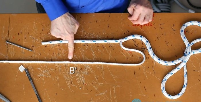 Cómo hacer un hermoso lazo con una cuerda trenzada.