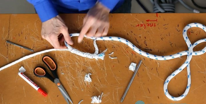 Como fazer um lindo laço em uma corda trançada
