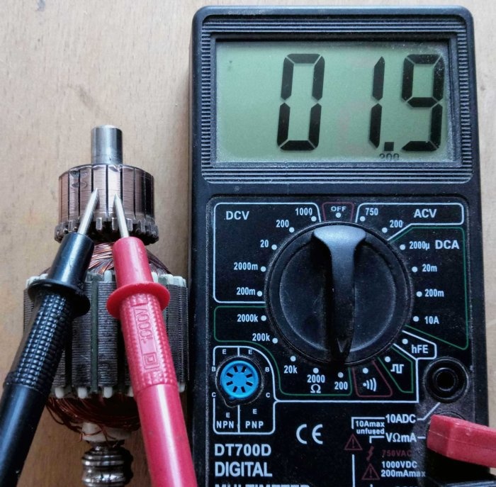 Com comprovar l'armadura d'una eina elèctrica a casa