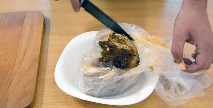 Pinakuluang mantika sa isang bag na kahanga-hangang recipe