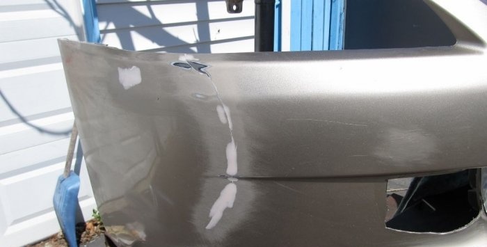 Repairing a cracked bumper