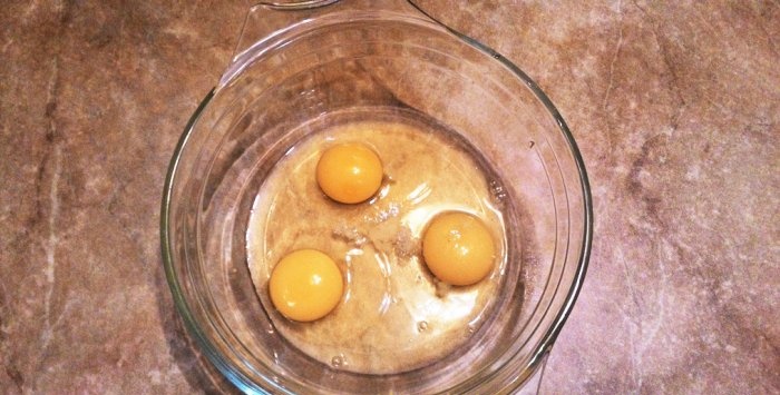 Telur dadar yang subur dalam beg