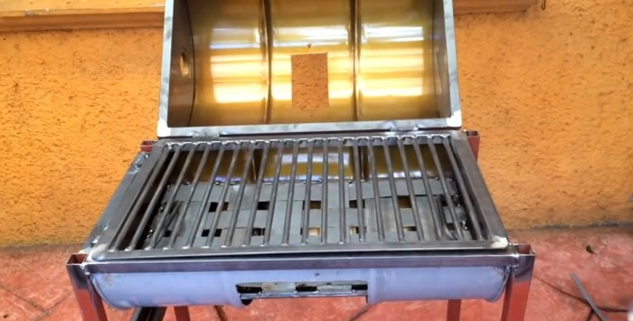 Full storlek Metal Barrel Grill