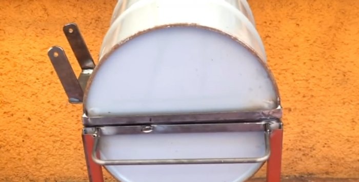 Full storlek Metal Barrel Grill