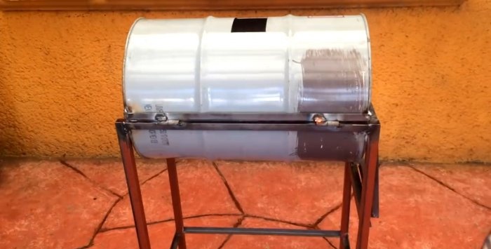 Full storlek Metal Barrel Grill