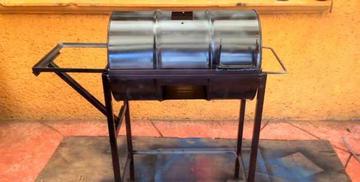 Full storlek Metal Barrel Grill