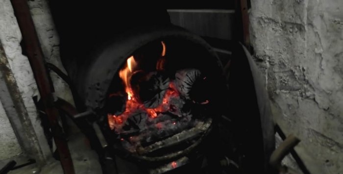 Pin sưởi ấm sử dụng gỗ từ bình gas