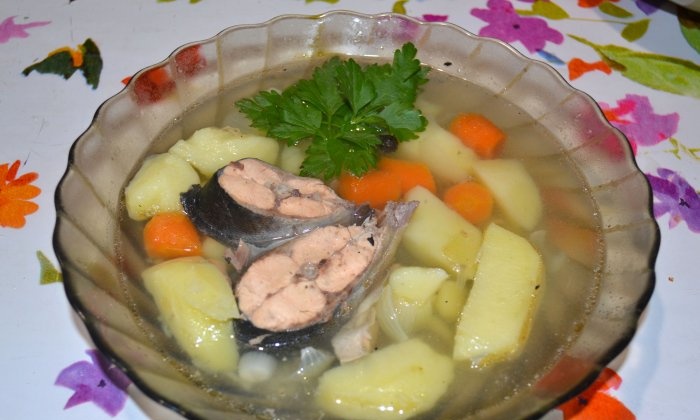 Sopa de truita al foc