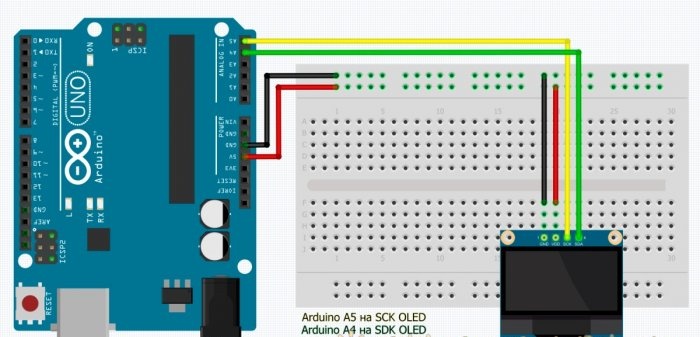 Cum se conectează afișajul OLED I2C la ARDUINO