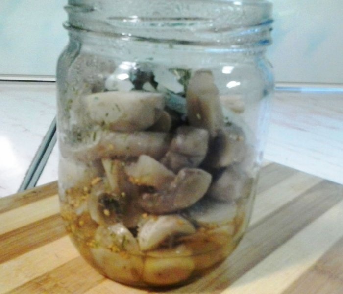 Marinated champignons for winter and holidays