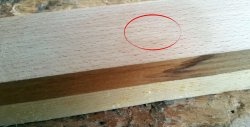 How to hide a self-tapping screw in wood