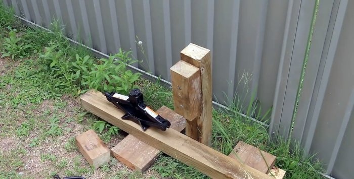 Cách kéo cây cột ra khỏi mặt đất dễ dàng