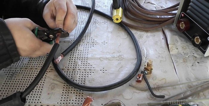 Sambungan kabel kimpalan mudah tanpa pematerian