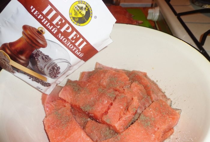 Lightly salted pink salmon - Step-by-step salting recipe