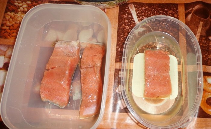 Lehce osolený růžový losos - Krok za krokem recept na solení