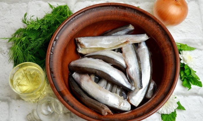 Capelin salato piccante