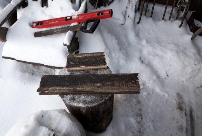 DIY drevená lopata na sneh