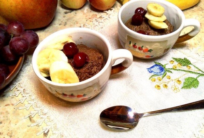 Brownies em 5 minutos no microondas