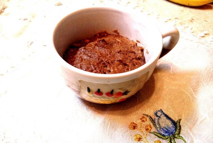 Brownies em 5 minutos no microondas