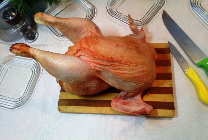 Hur man skär en kyckling i bitar