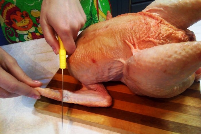 Hur man skär en kyckling i bitar