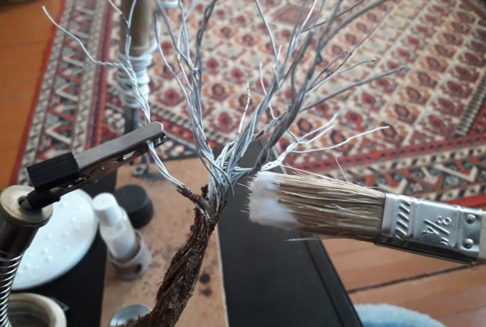 DIY τεχνητό δέντρο μπονσάι
