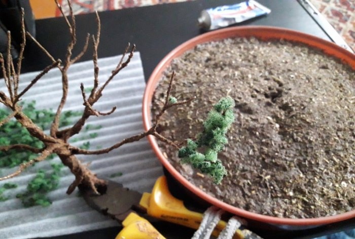 DIY dirbtinis bonsai medis