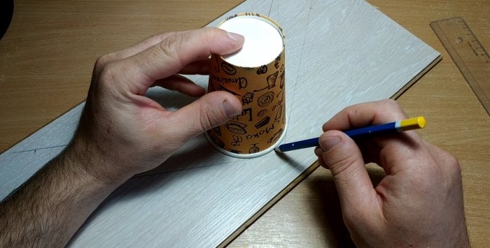 Boomerang de restos de laminado