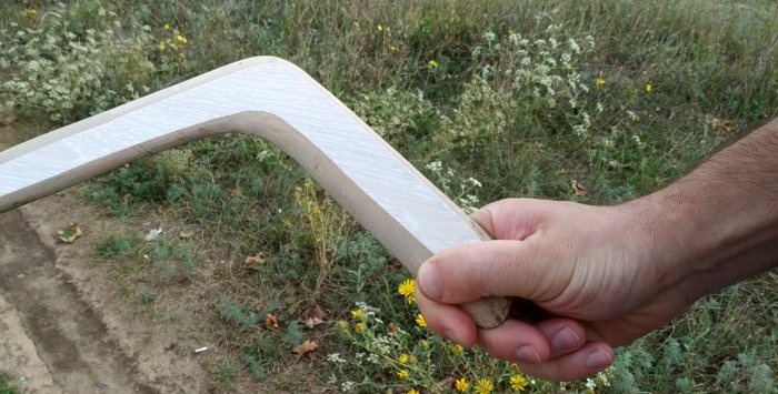 Boomerang à partir de restes de stratifié