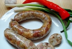 Homemade sausage