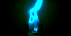 Et simpelt eksperiment - Blå flamme