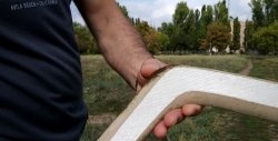Boomerang à partir de restes de stratifié