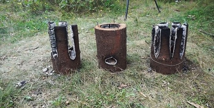 Drie opties voor het maken van een Finse kaars uit een blok