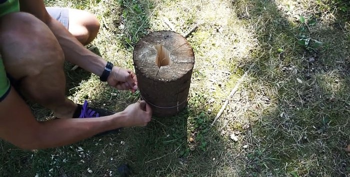Τρεις επιλογές για την κατασκευή ενός φινλανδικού κεριού από ένα κούτσουρο