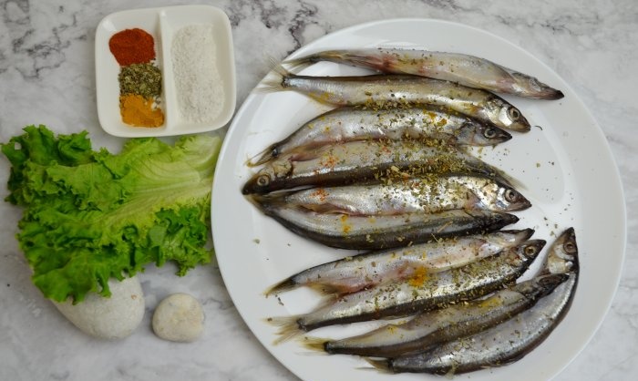 Fırında Capelin