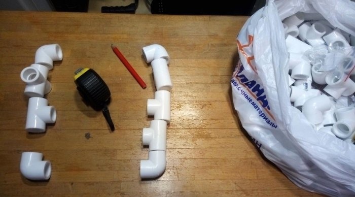 Como fazer um secador de sapatos com tubos de plástico