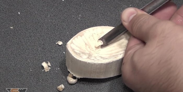 Making a wood cutter from a wrench