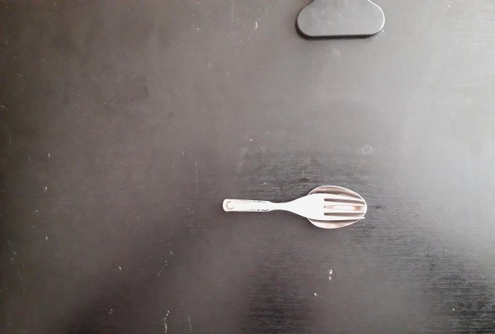 DIY folding fork-spoon