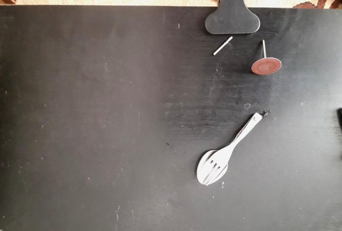 Cuchara-tenedor plegable de bricolaje