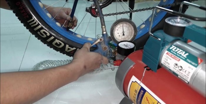 Jak zrobić odbiornik do sprężarki 12 V z gaśnicy